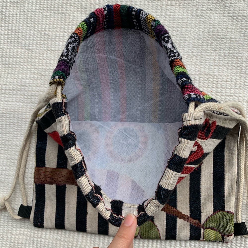 owl drawstring backpack - Picture 3 of 12